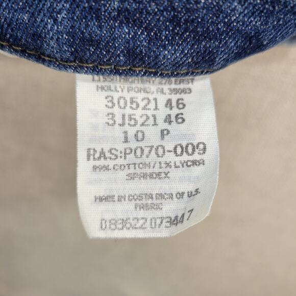 Lee Womens Jeans 10P Denim Blue Slim Fit Low Rise Tapered Leg Stretch Button NEW - Picture 12 of 12